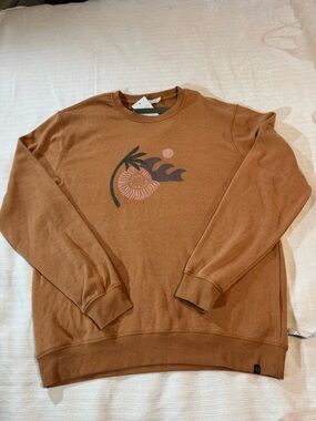 Threads 4 Thought Rust-Tonal Graphic Sweatshirt